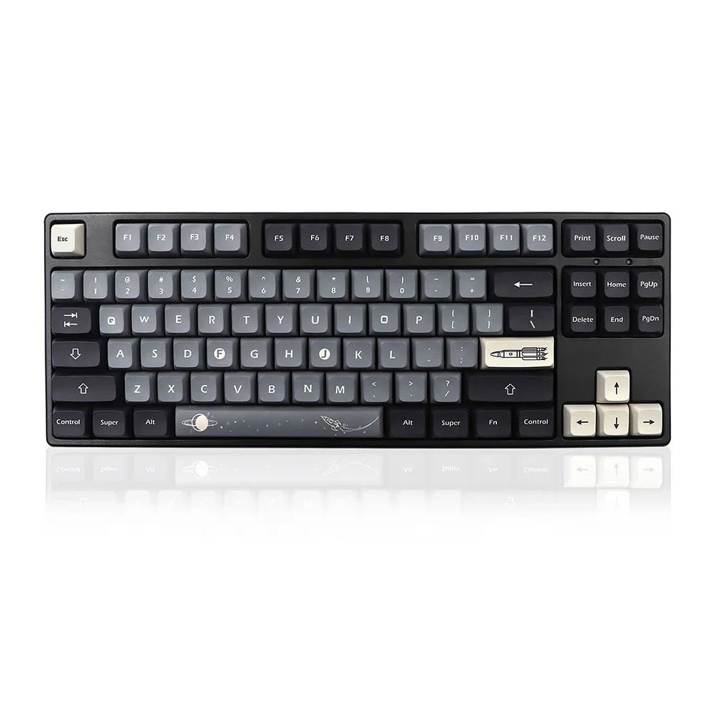 아폴로 테마 XDA Keycap 독일어 프랑스어 스페인 iso 키 염료 하위 키 캡 TKL87 GMMKPRO 7u Spacebar AZERTY 키보드 캡 사용자 정의 세트