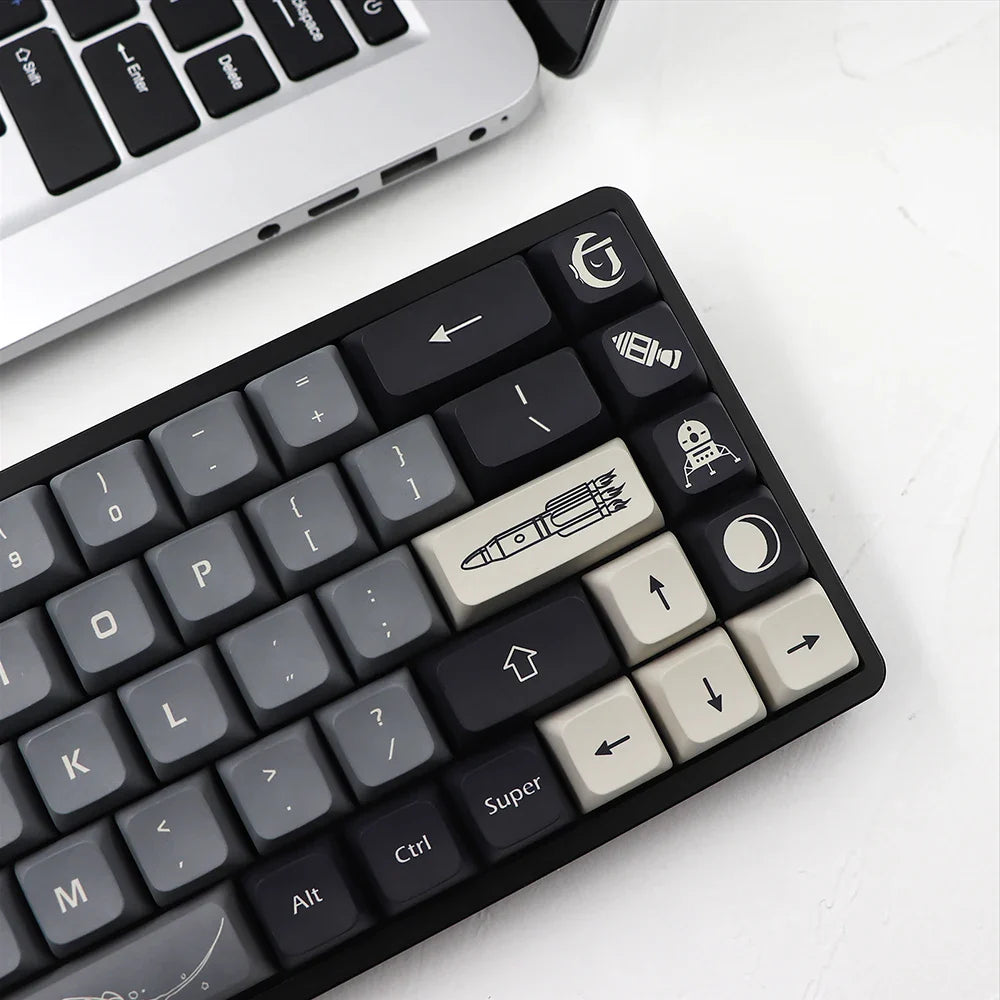 아폴로 테마 XDA Keycap 독일어 프랑스어 스페인 iso 키 염료 하위 키 캡 TKL87 GMMKPRO 7u Spacebar AZERTY 키보드 캡 사용자 정의 세트