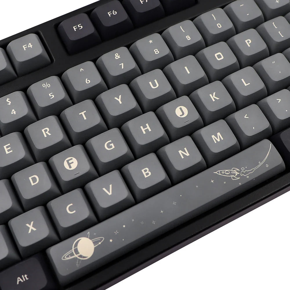 아폴로 테마 XDA Keycap 독일어 프랑스어 스페인 iso 키 염료 하위 키 캡 TKL87 GMMKPRO 7u Spacebar AZERTY 키보드 캡 사용자 정의 세트