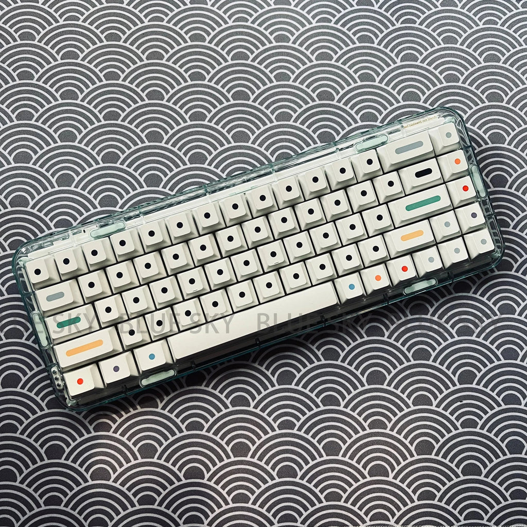 [재고 있음] GMK 도트 키캡 체리 프로필 PBT 키캡 염료 승화 125 키 MX 스위치 기계식 키보드